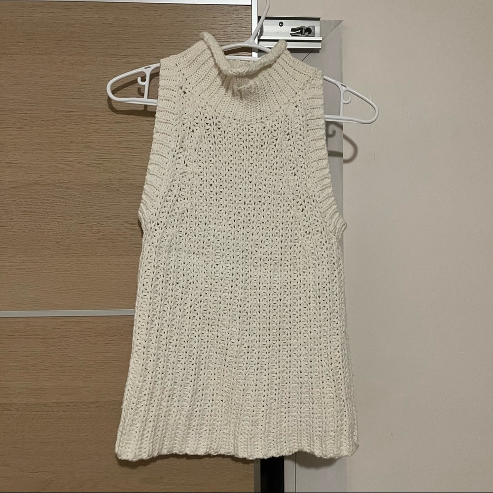 Anthropologie hand-knit yarn vest